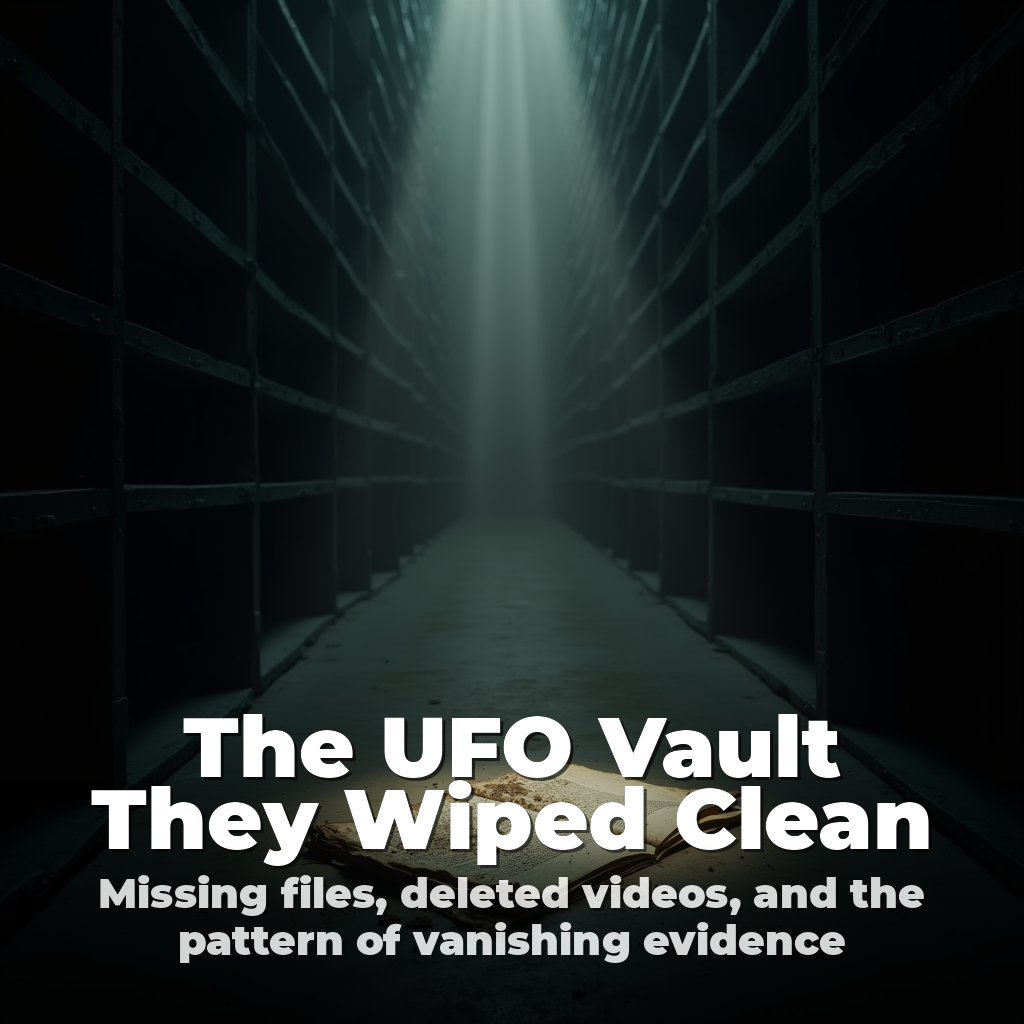 Thumbnail for The UFO Vault They Wiped Clean